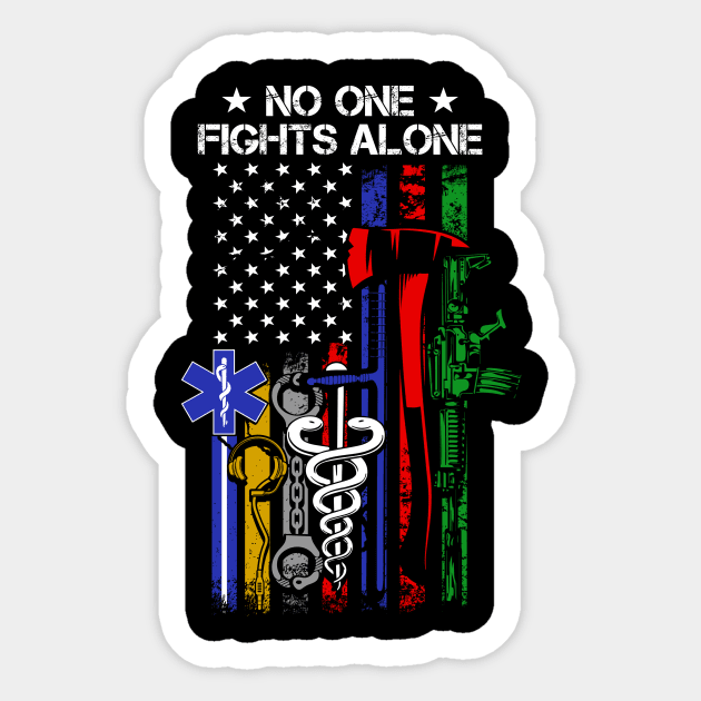No One Fights Alone Sticker by Zone32
